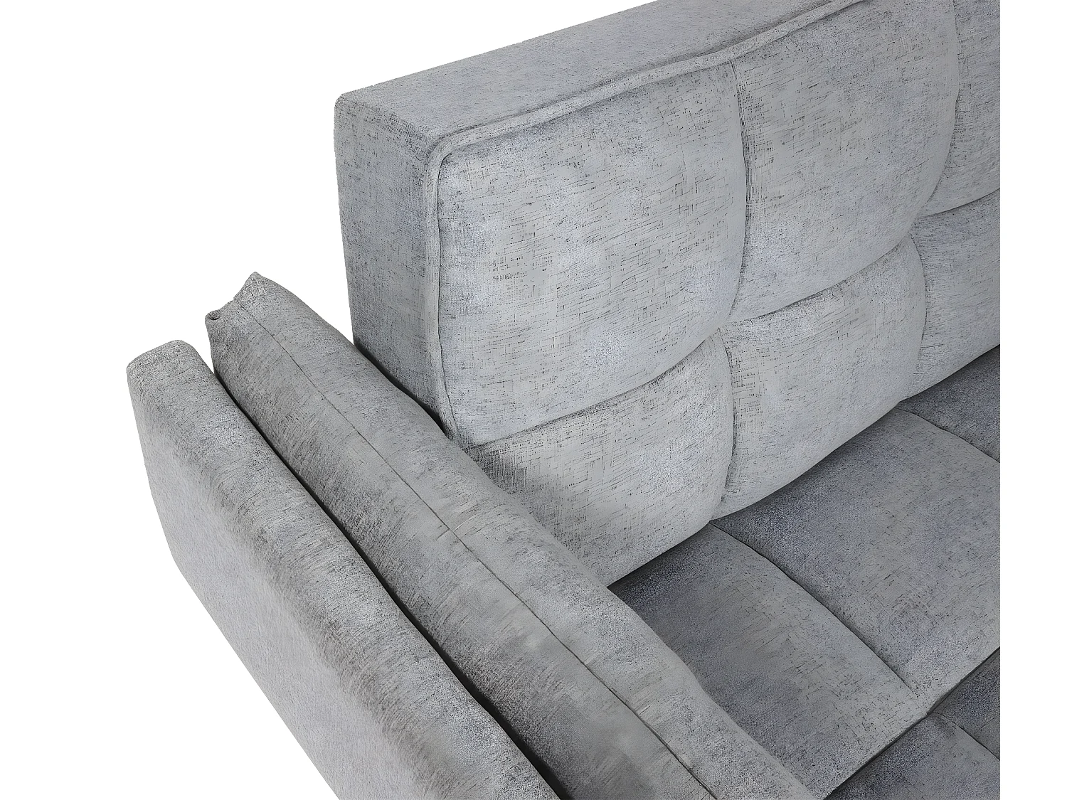 Slaapbank MCW-K18,  stof/textiel lichtgrijs