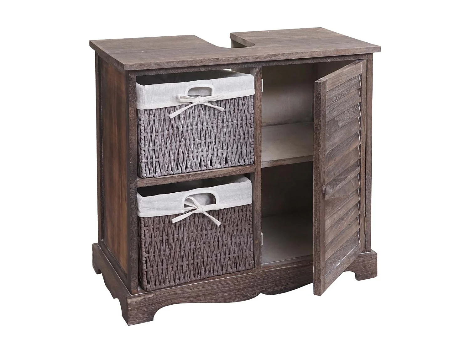 Badkamerset MCW-H20 (3-delig),  shabby bruin