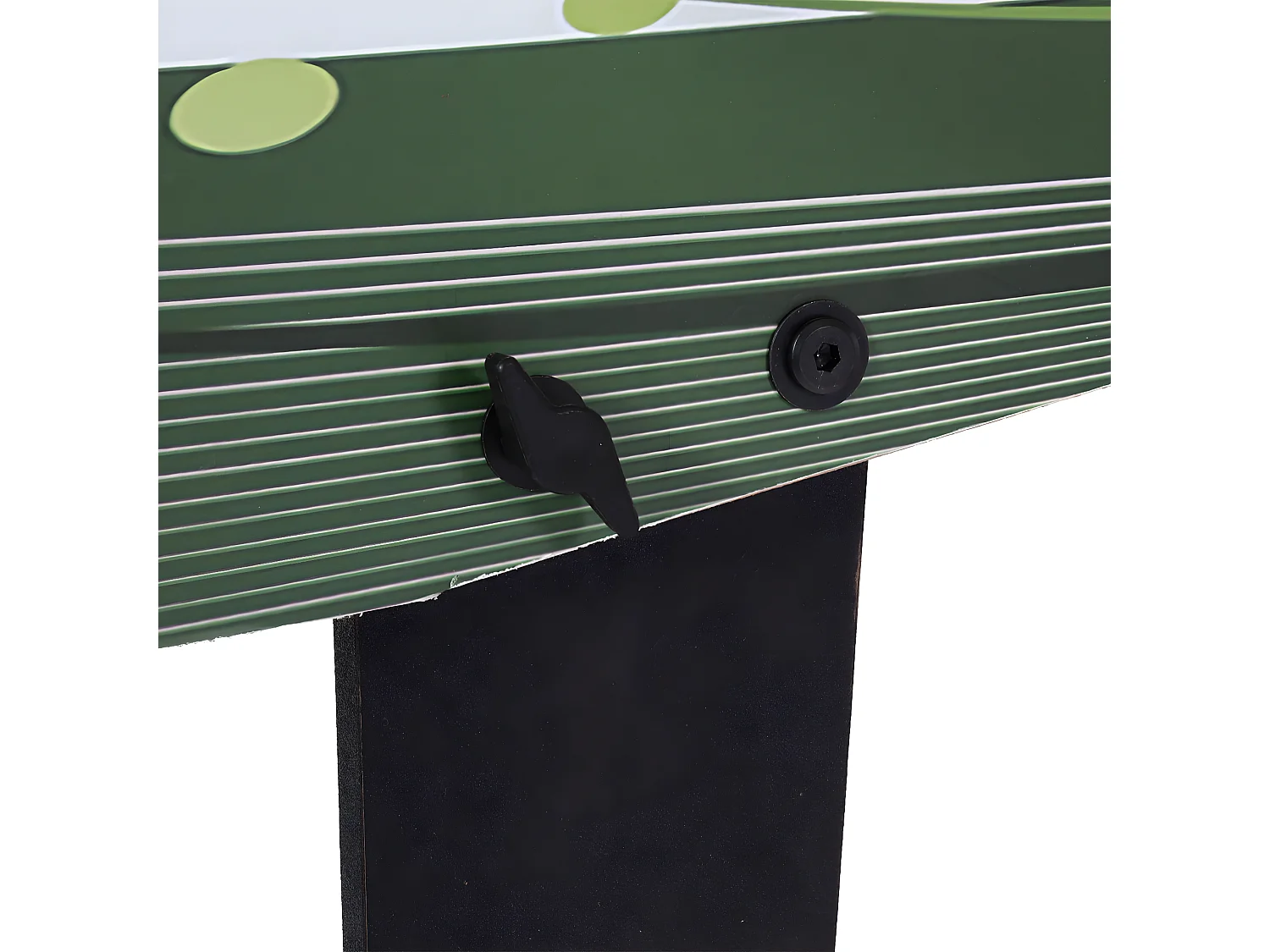 Calcio Balilla calcetto biliardino pieghevole Londra 60x121x84cm MDF bianco verde con motivo