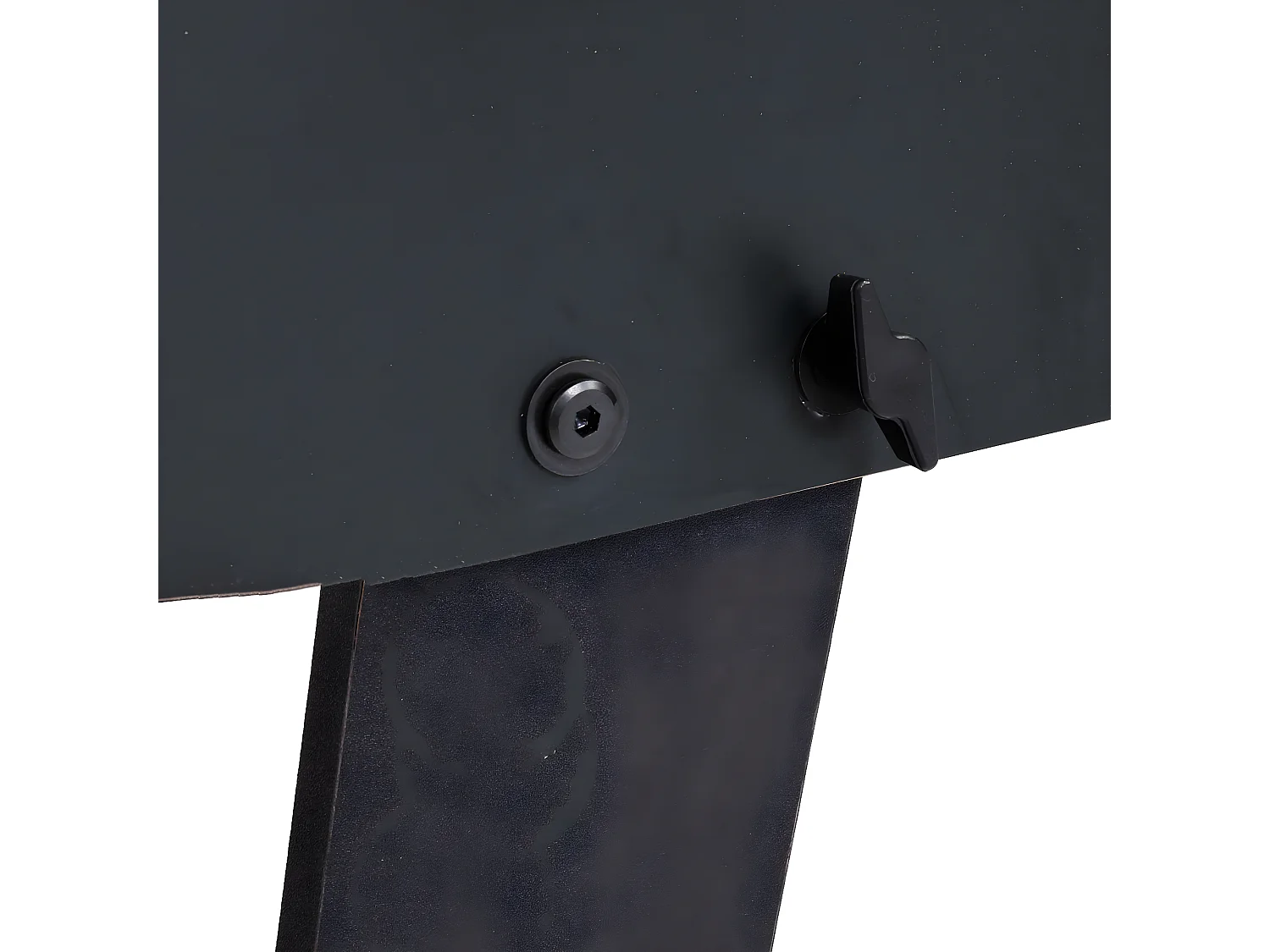 Calcio Balilla calcetto biliardino pieghevole Londra 60x121x84cm MDF nero con motivo