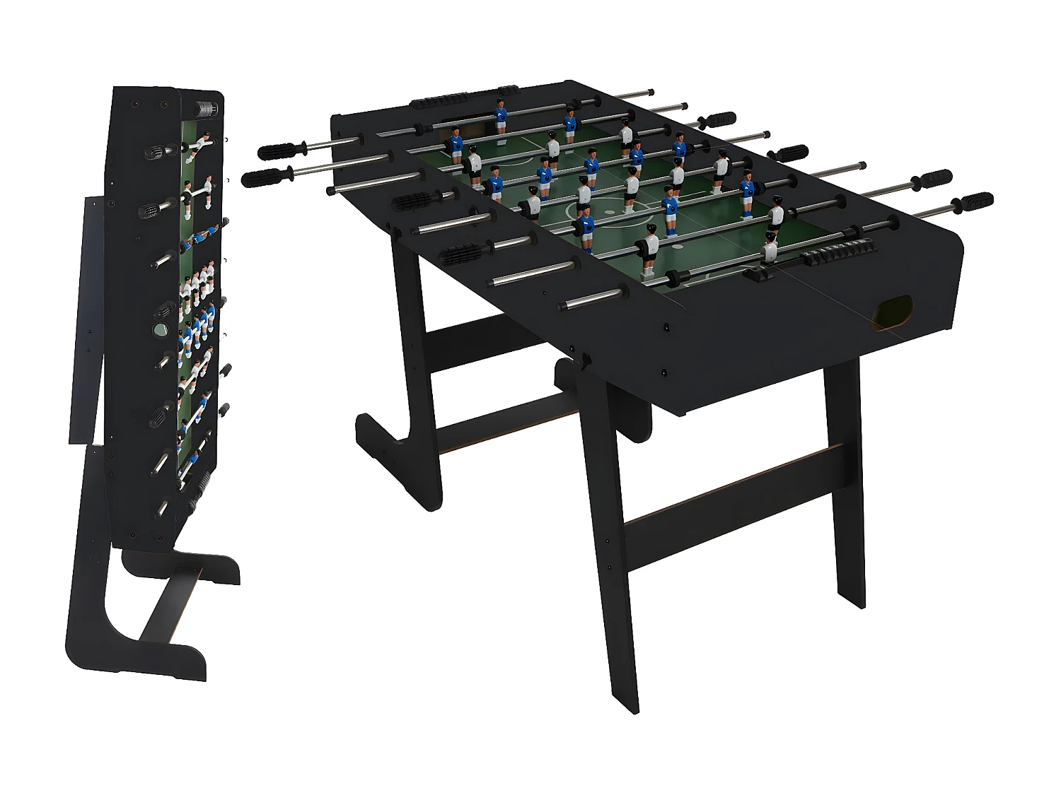 Tafelvoetbaltafel Manchester opvouwbaar,  zwart