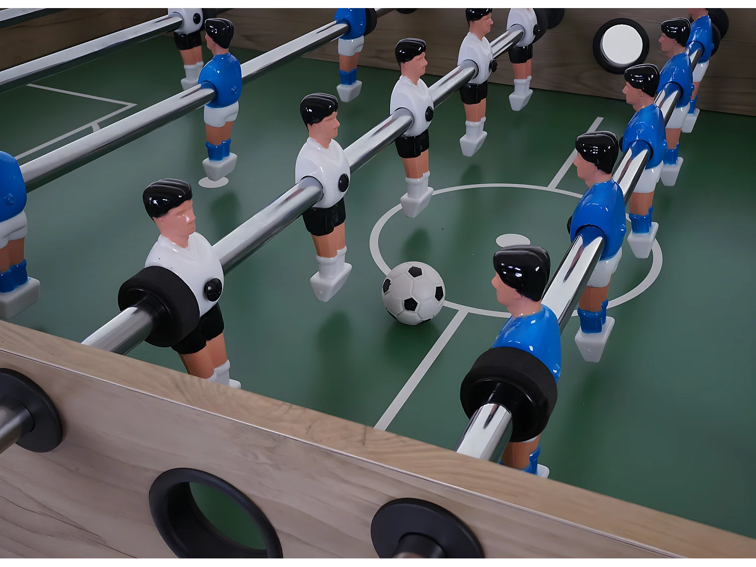 Tafelvoetbaltafel Manchester opvouwbaar,  zwart