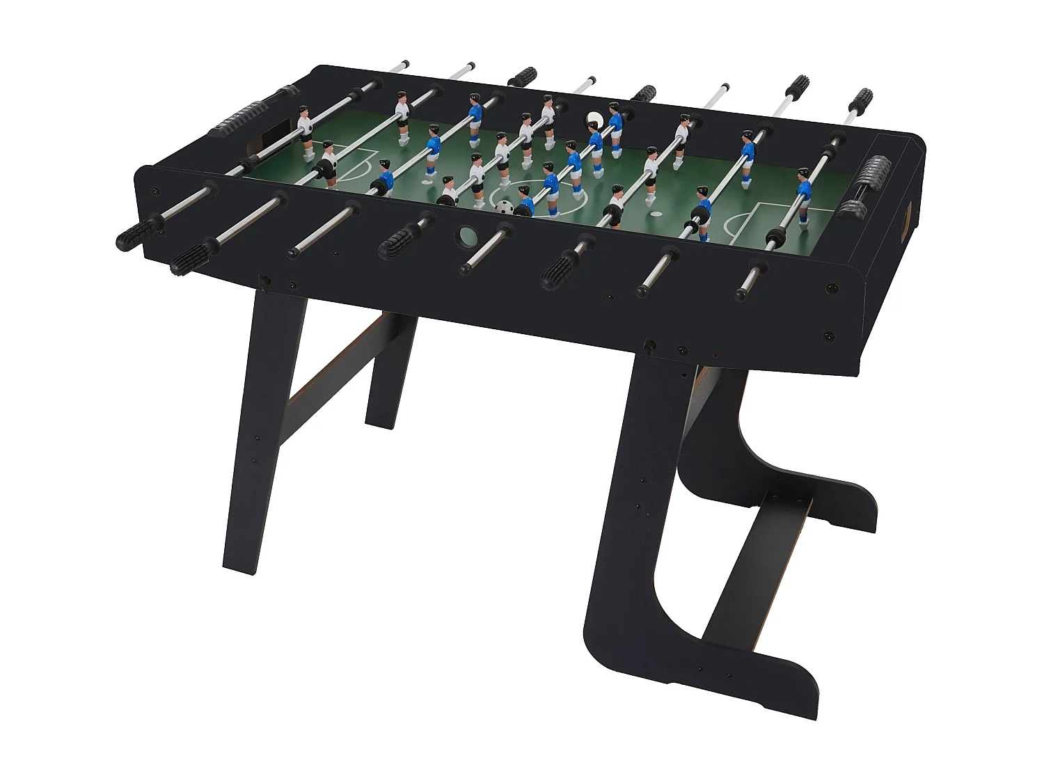 Tischkicker Manchester klappbar, Schwarz