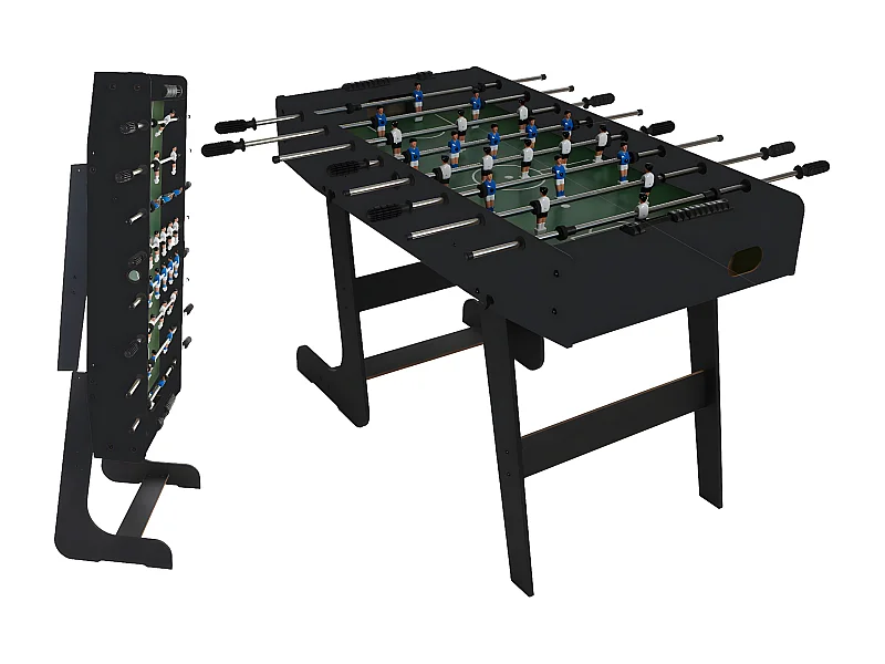 Składany stolik piłkarski Manchester,  czarny