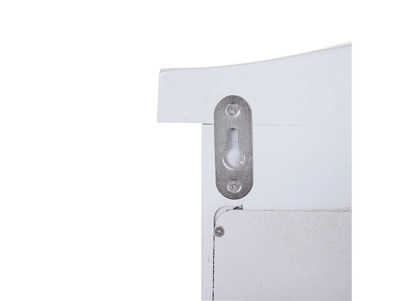 Wandspiegel met luiken,  wit gelakt