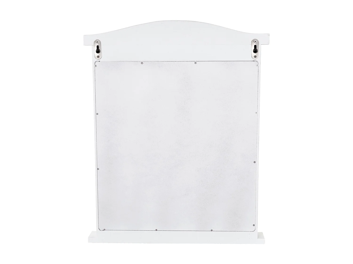 Wandspiegel mit Fensterläden, Weiß lackiert