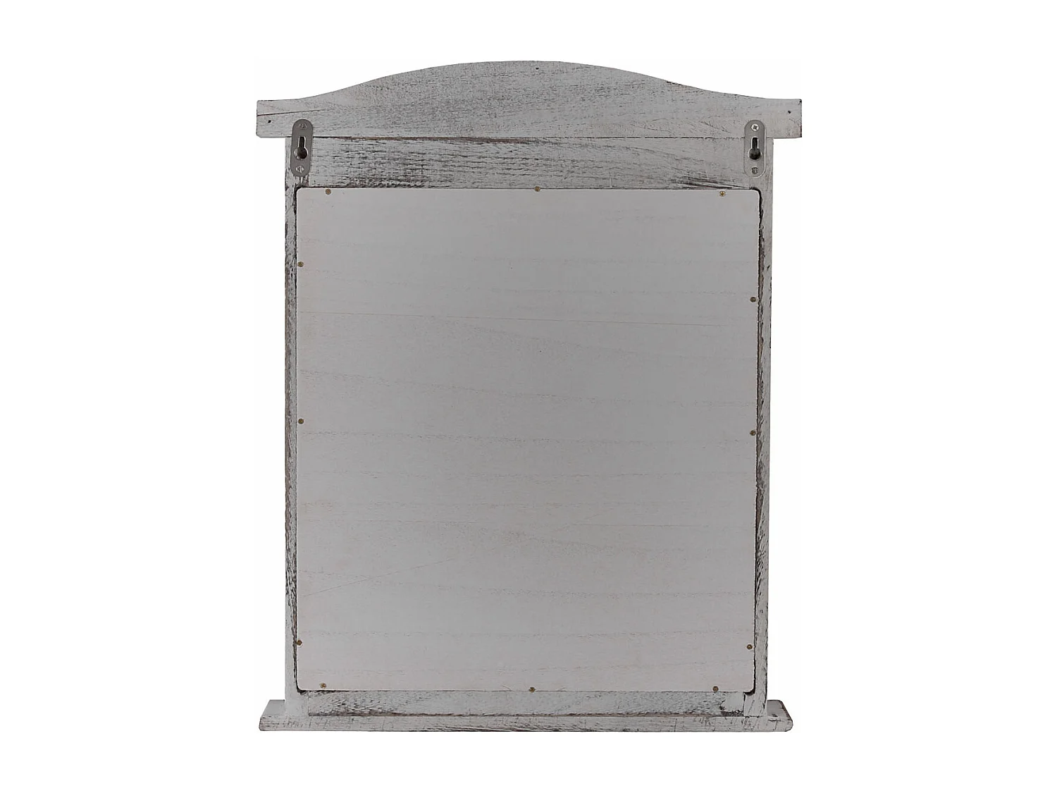 Wandspiegel mit Fensterläden, Grau shabby