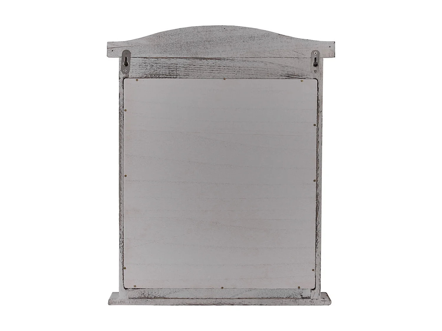Wandspiegel mit Fensterläden, Grau shabby