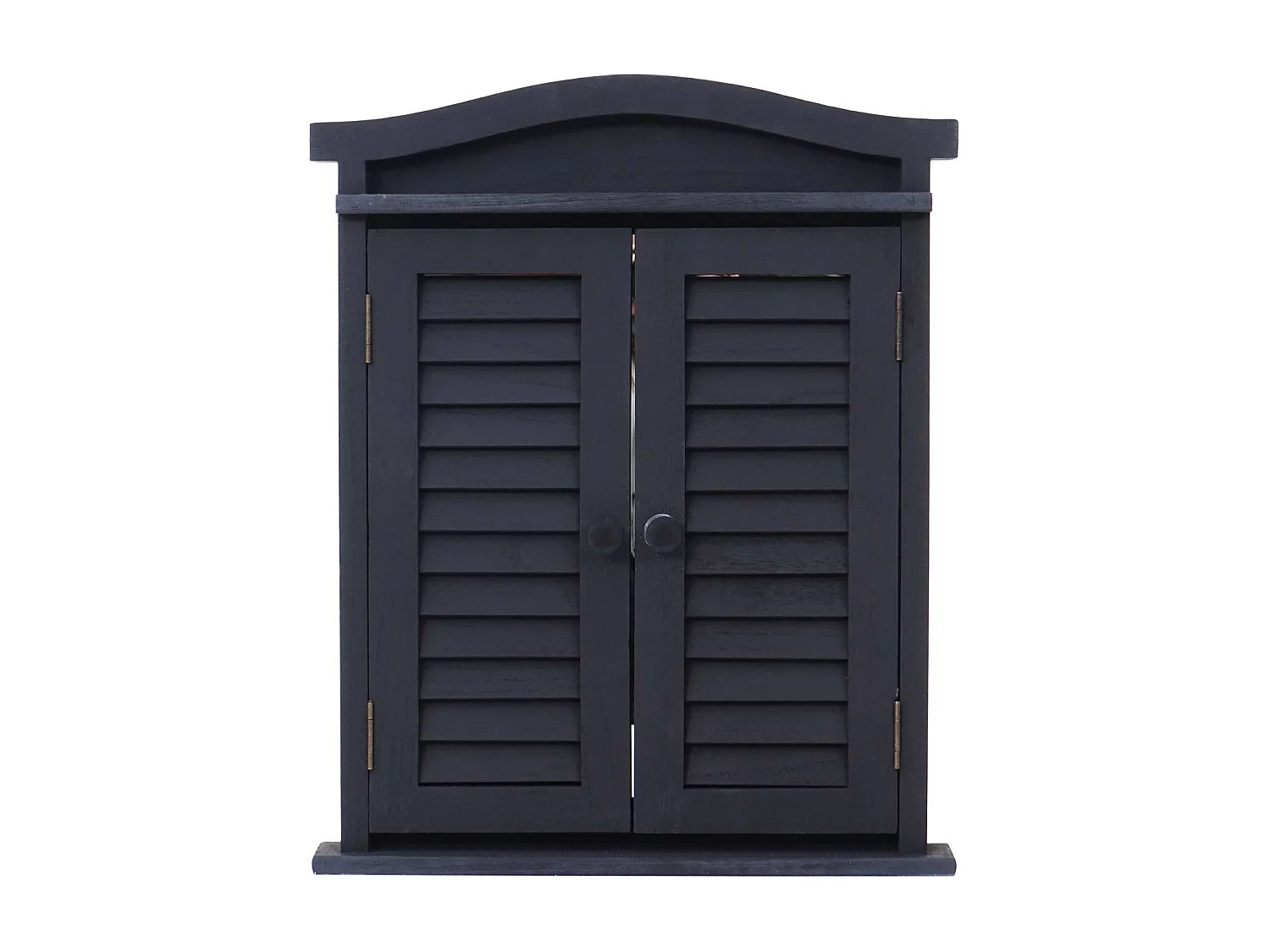 Wandspiegel met luiken,  donkergrijs