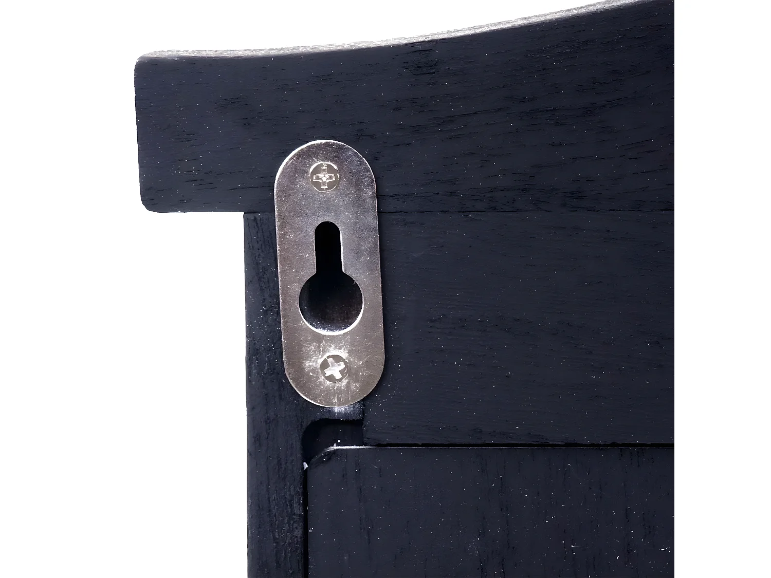 Wandspiegel met luiken,  donkergrijs