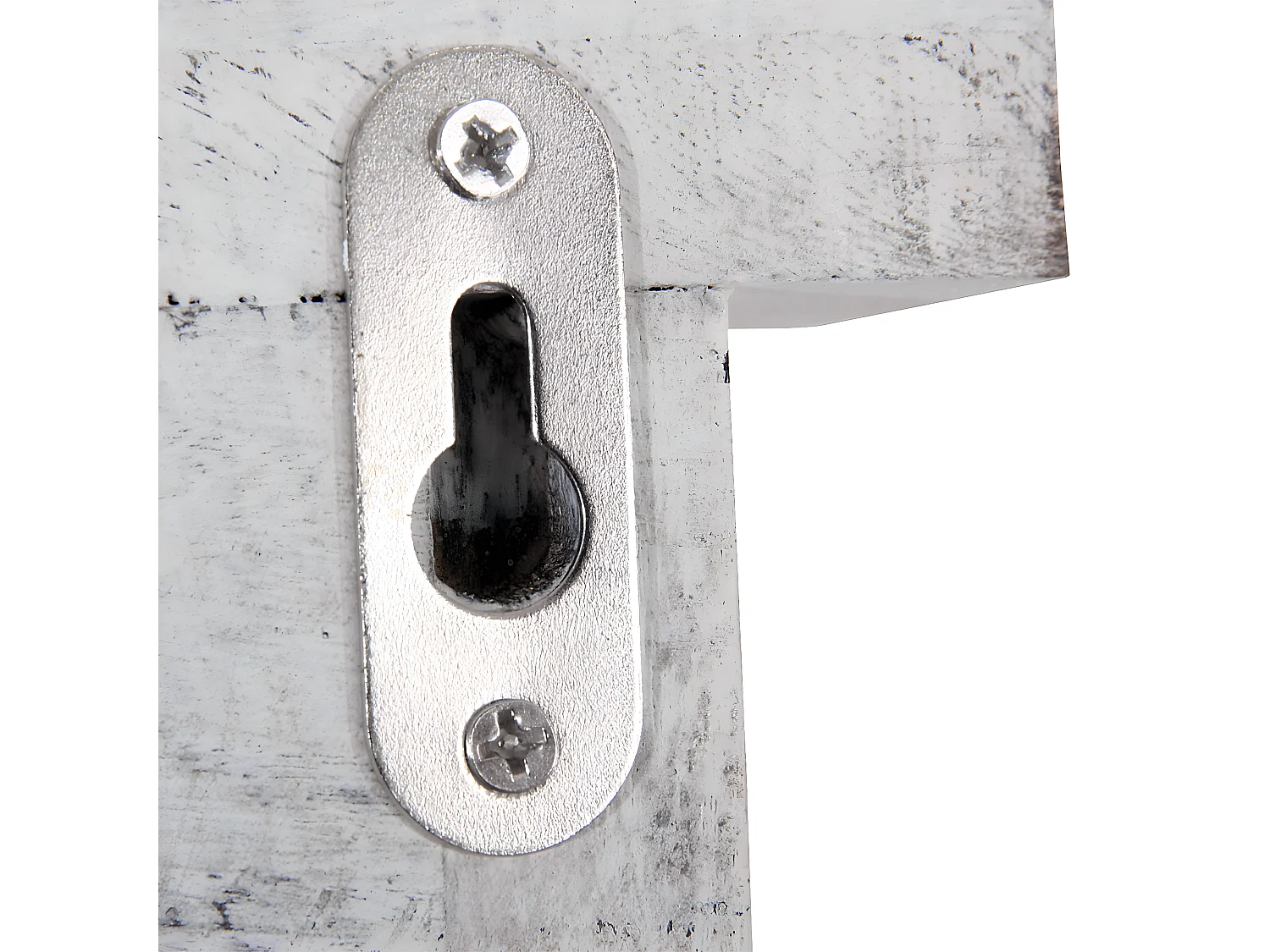 Wandspiegel met luiken,  wit shabby