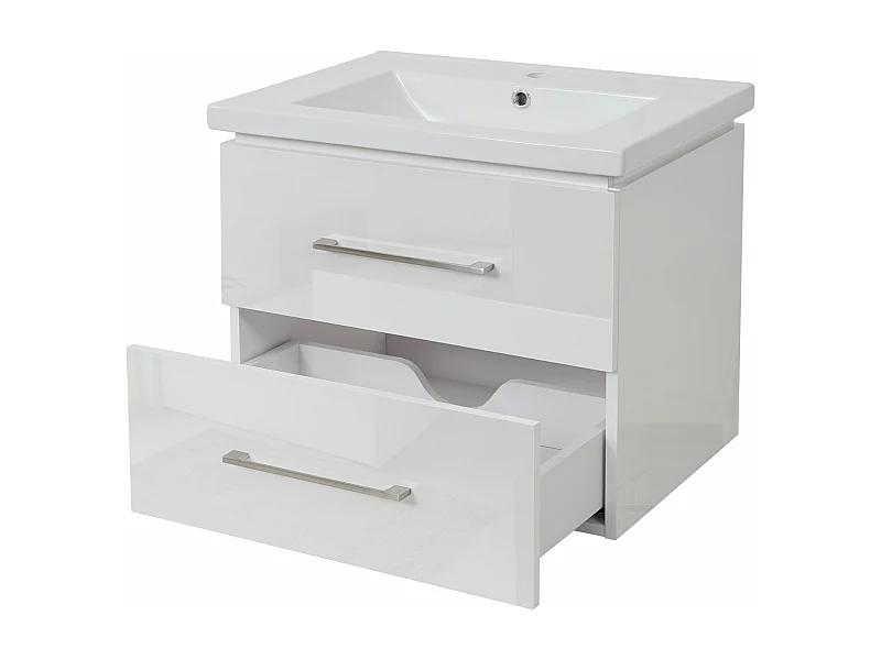 Umywalka premium + szafka podumywalkowa MCW-D16,  biały