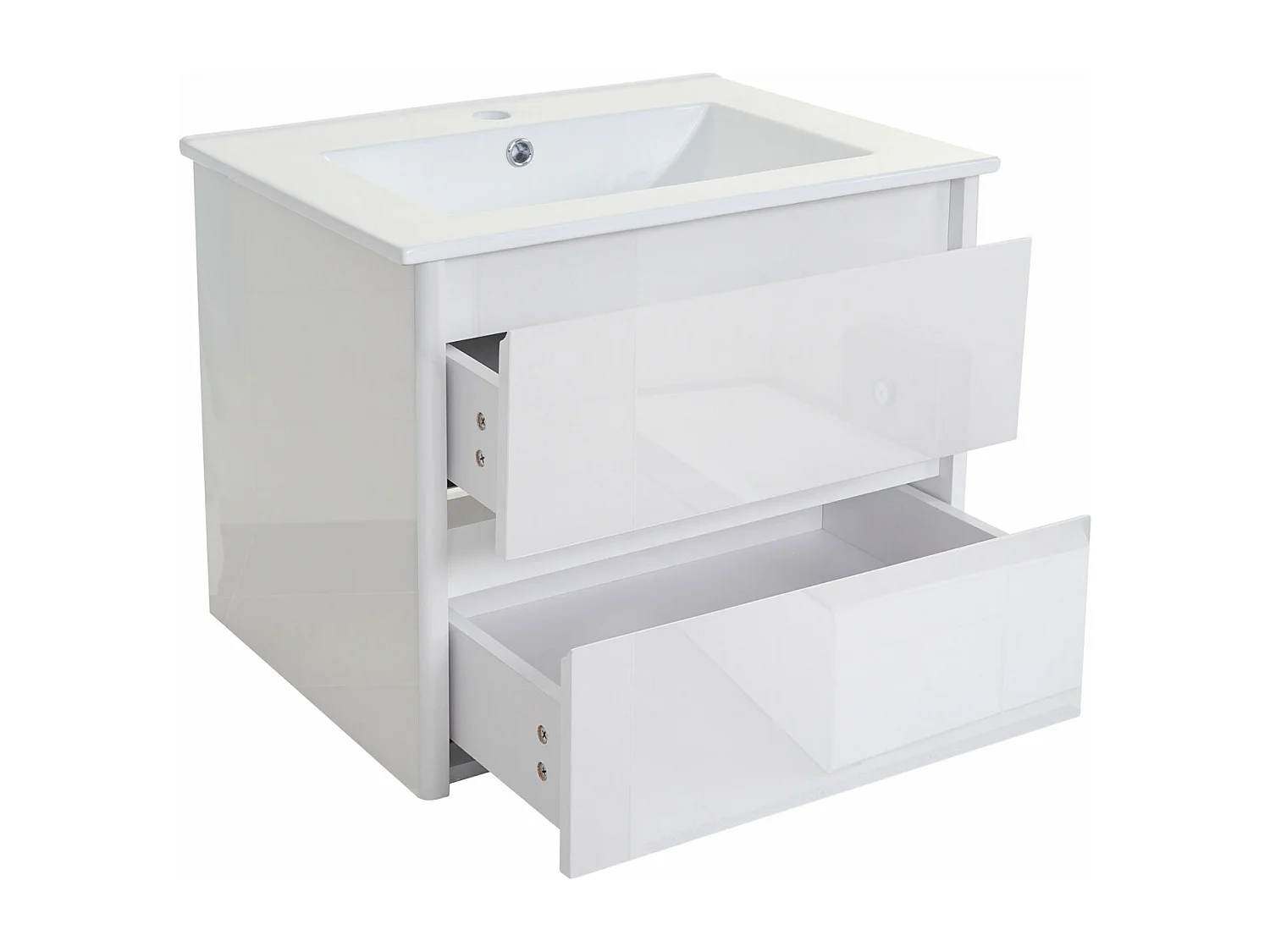 Waschbecken+Unterschrank MCW-B19, Weiß