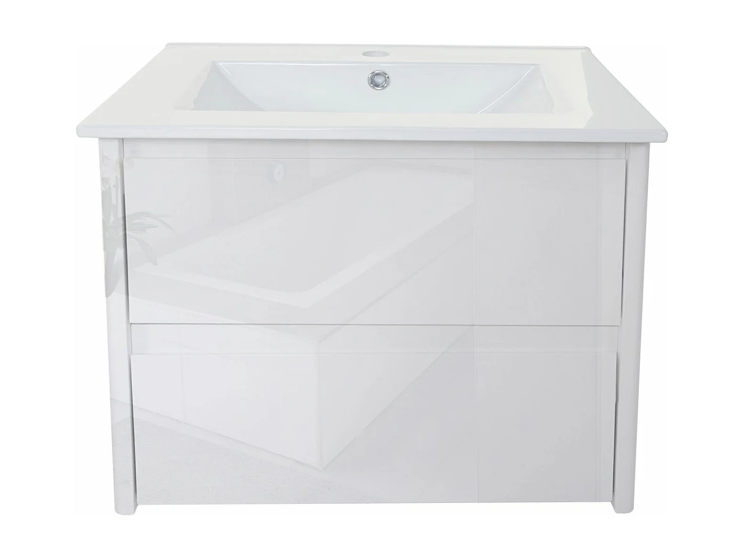 Waschbecken+Unterschrank MCW-B19, Weiß