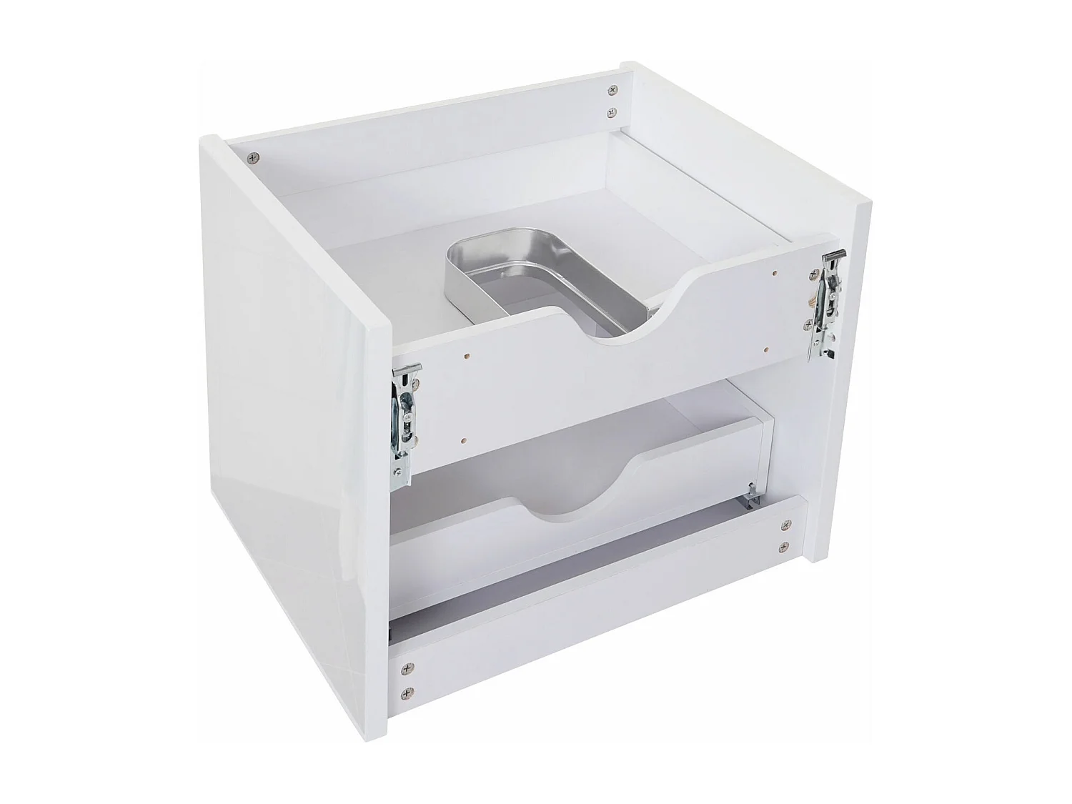 Waschbecken+Unterschrank MCW-B19, Weiß