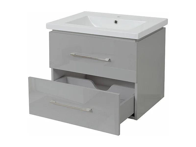 Umywalka premium + szafka podumywalkowa MCW-D16,  szary