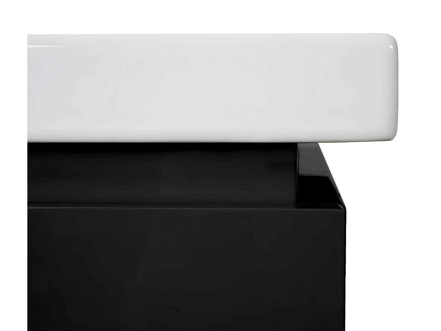 Premium Waschbecken+Unterschrank MCW-D16, Schwarz