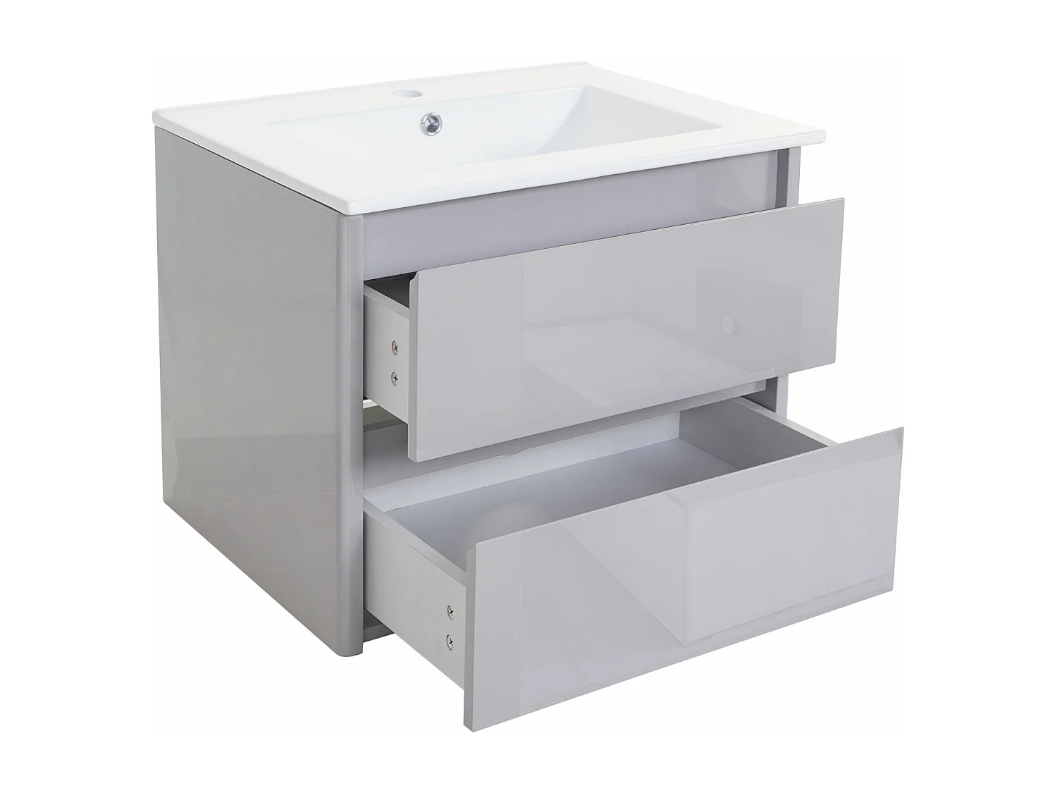 Wastafel + onderkast MCW-B19,  grijs