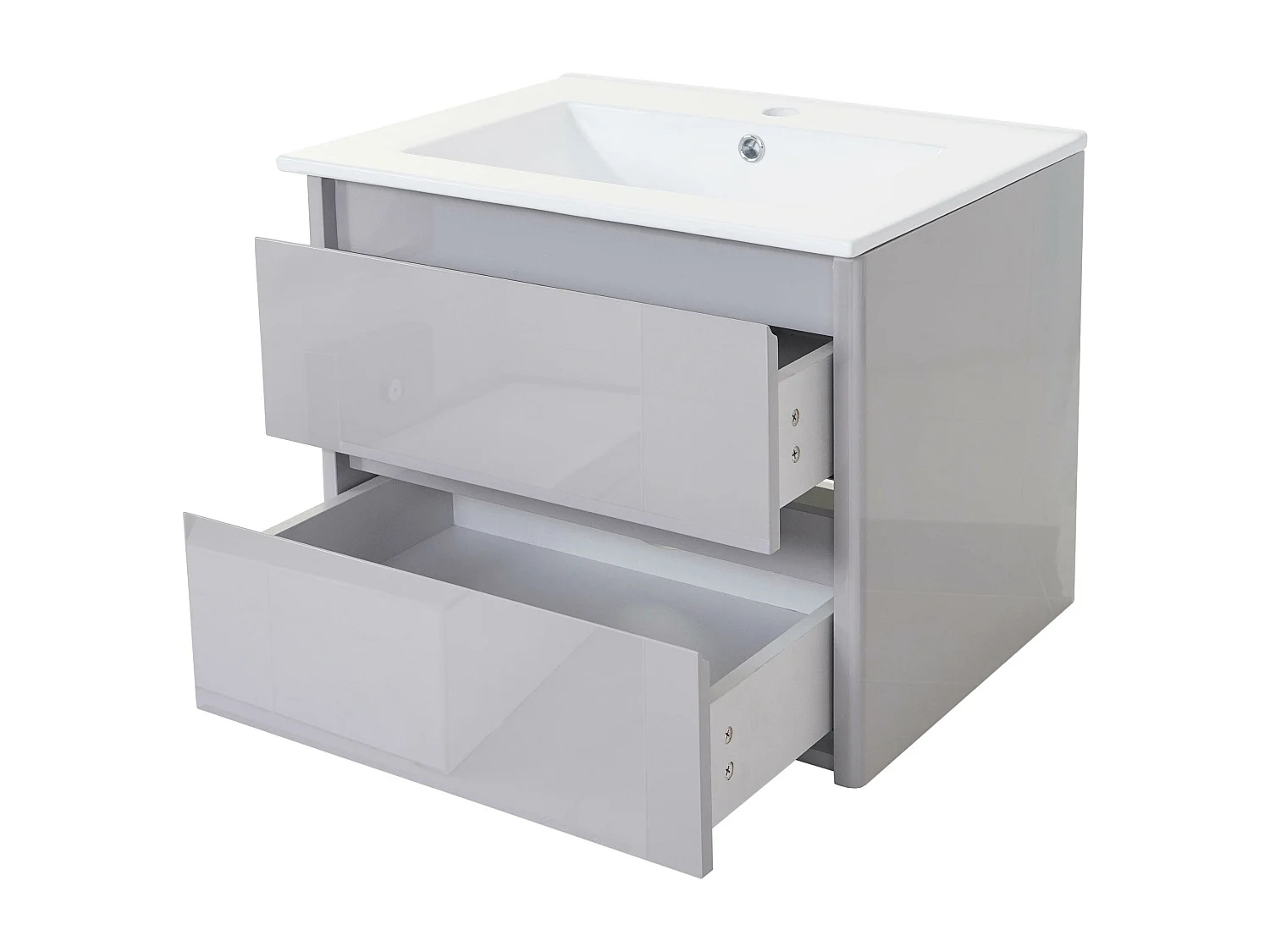 Wastafel + onderkast MCW-B19,  grijs