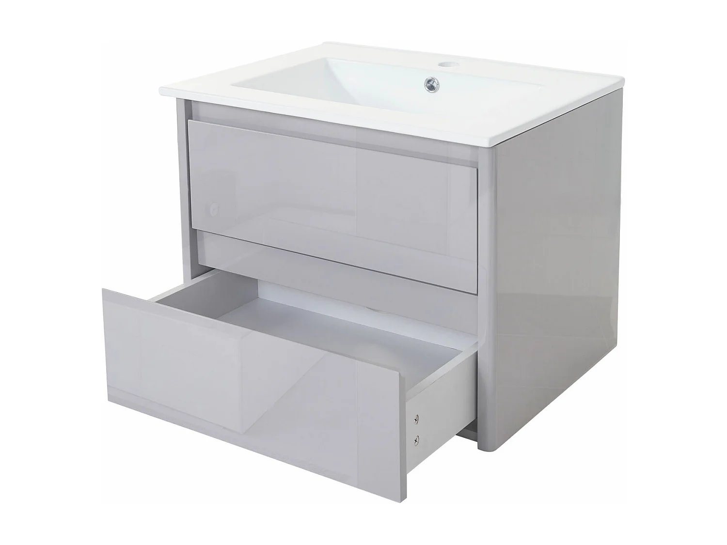 Wastafel + onderkast MCW-B19,  grijs