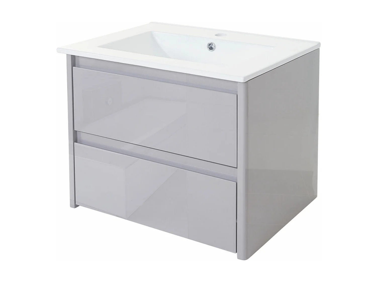 Wastafel + onderkast MCW-B19,  grijs