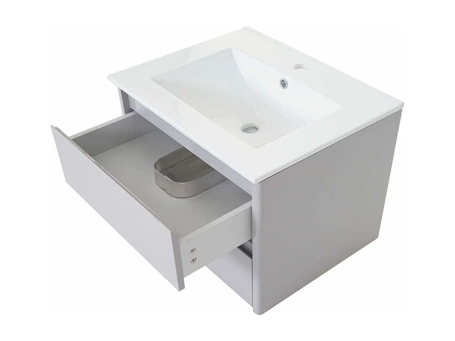 Wastafel + onderkast MCW-B19,  grijs