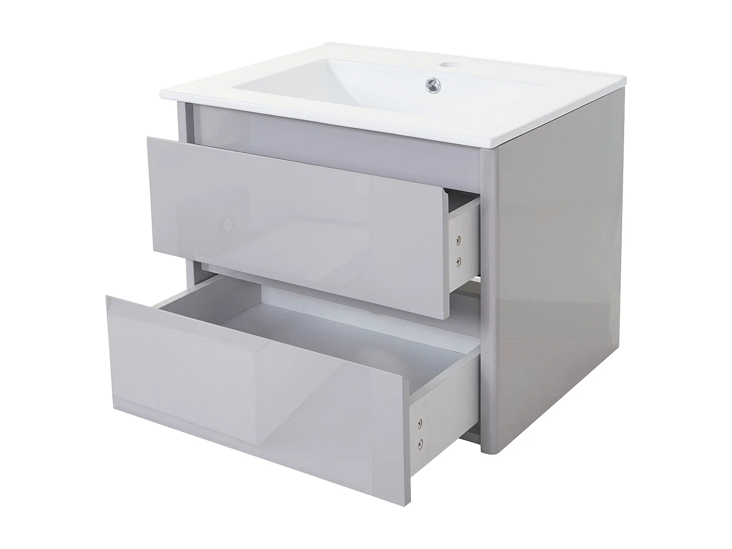 Waschbecken+Unterschrank MCW-B19, Grau