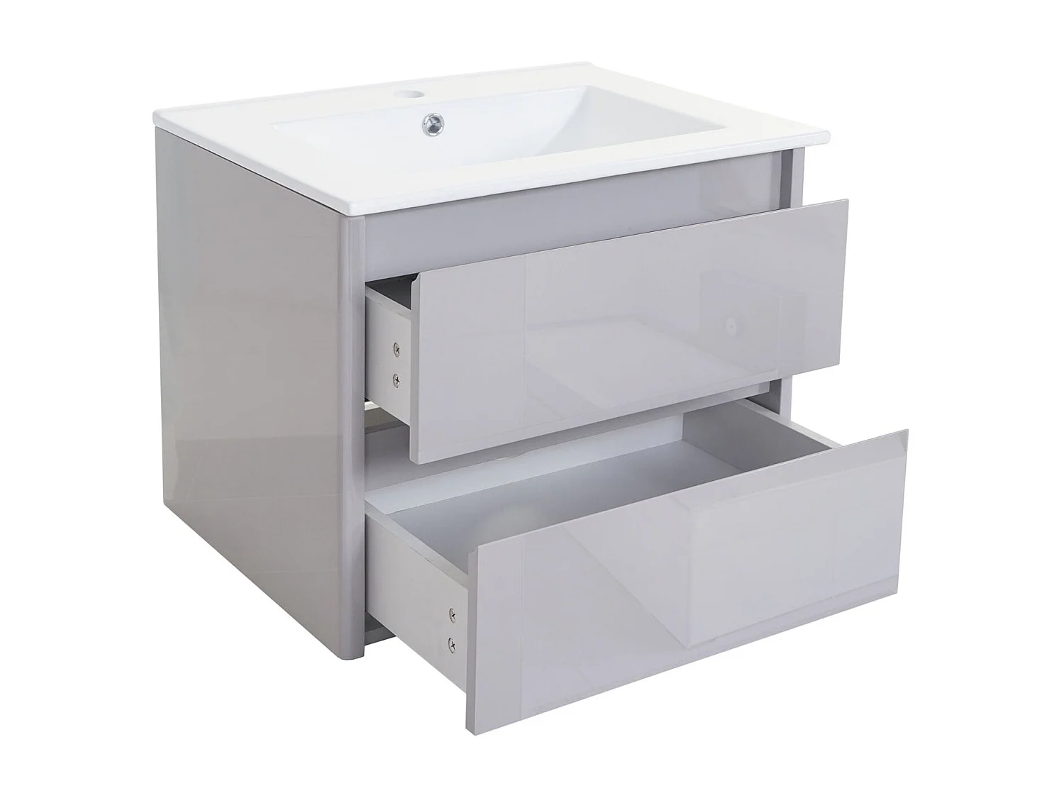 Waschbecken+Unterschrank MCW-B19, Grau