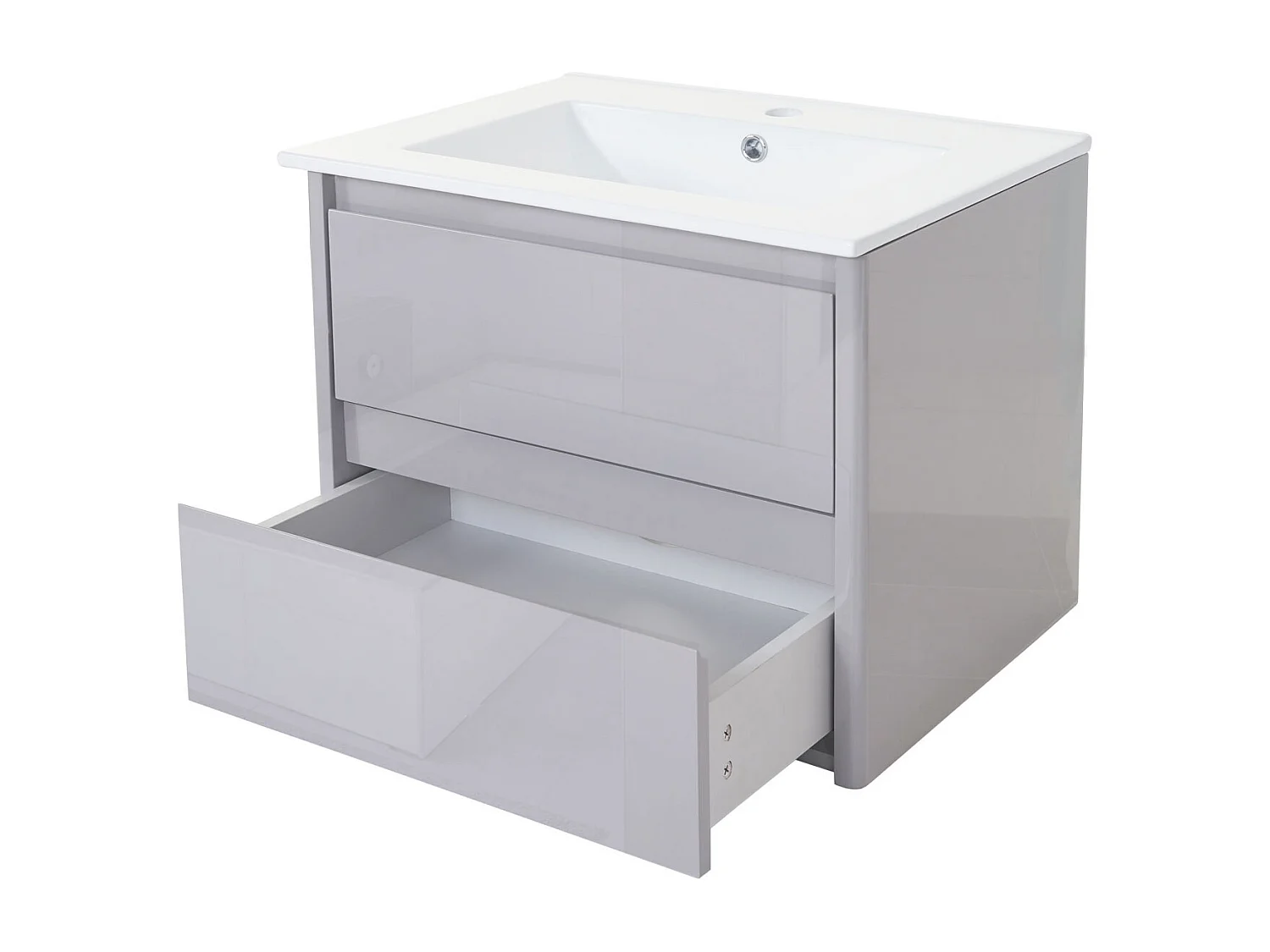Waschbecken+Unterschrank MCW-B19, Grau
