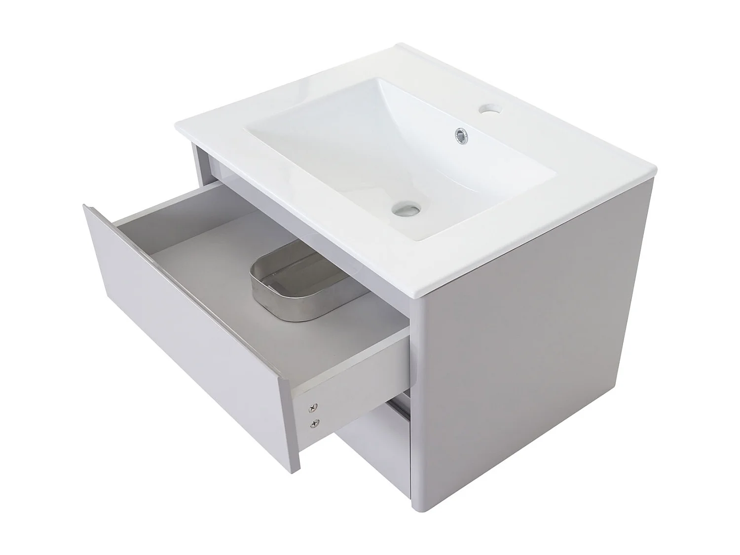 Waschbecken+Unterschrank MCW-B19, Grau
