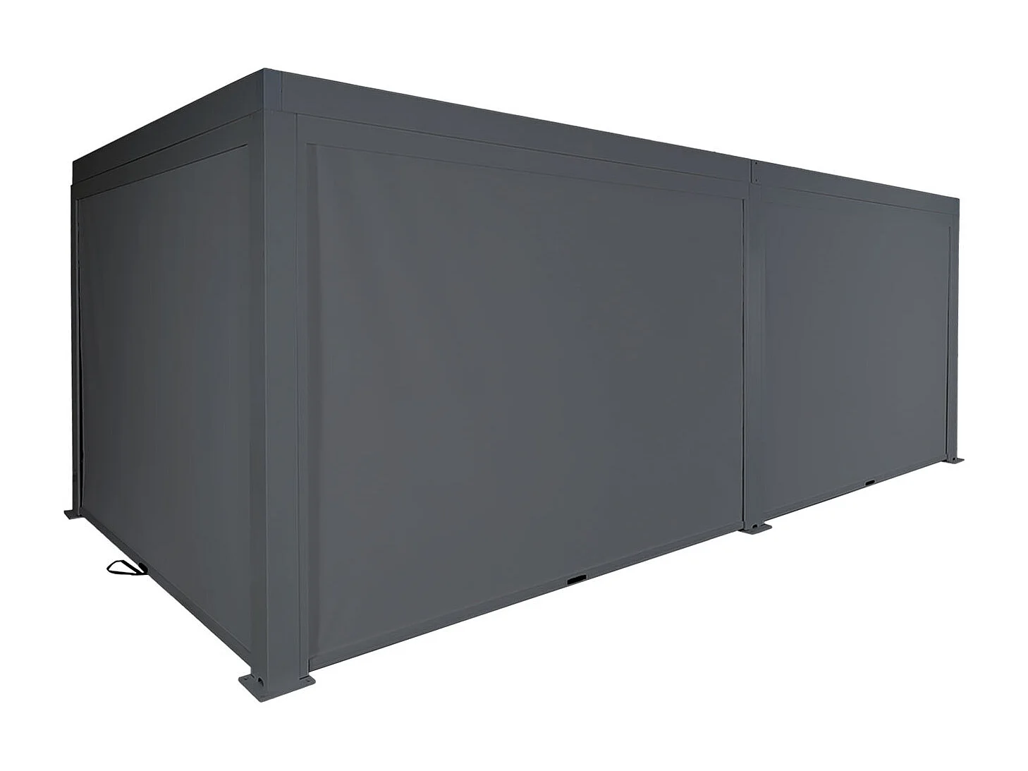 Pergola MCW-L46 ze ścianą boczną,  antracyt