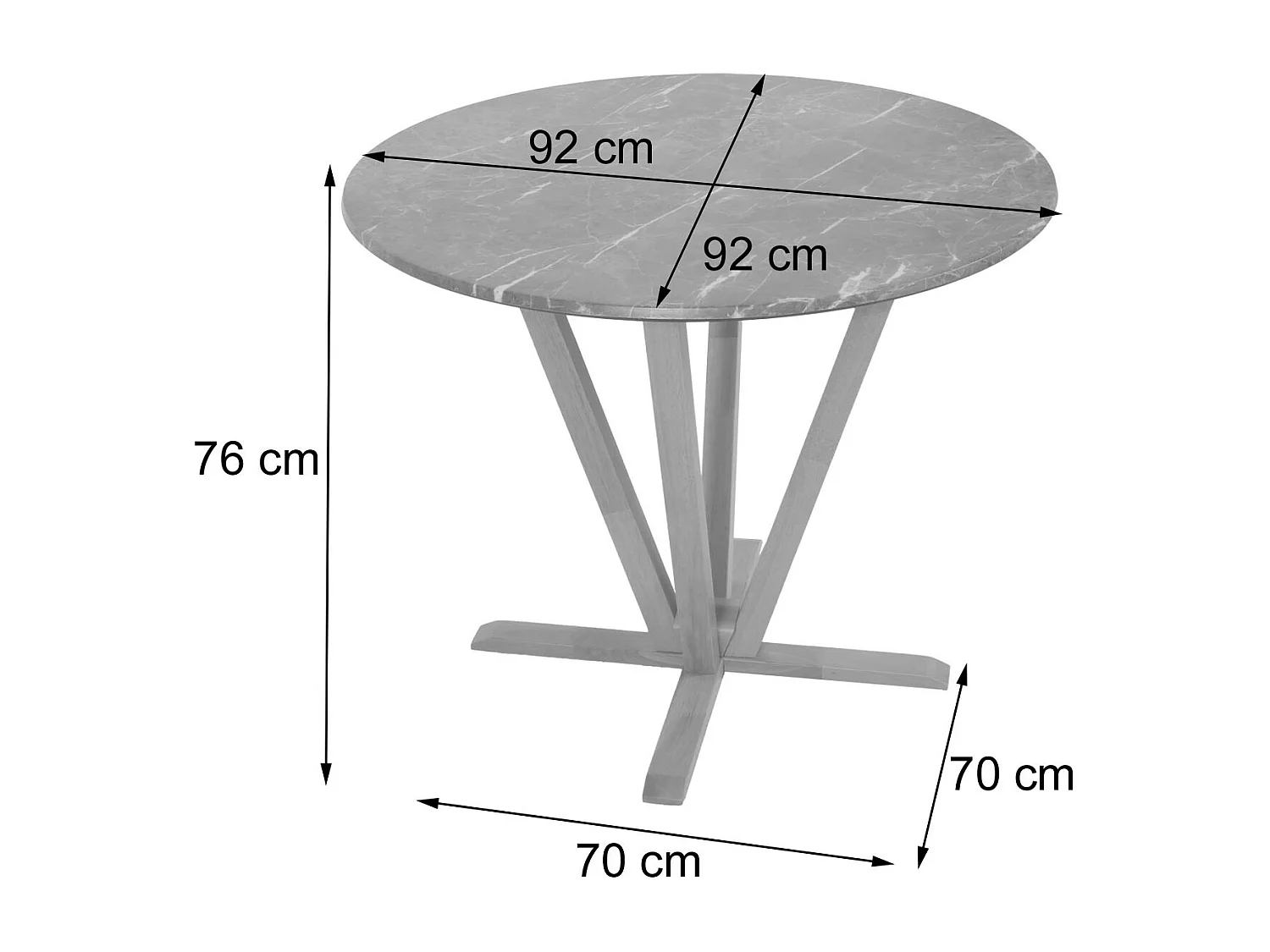 Bistrotafel MCW-M56-B