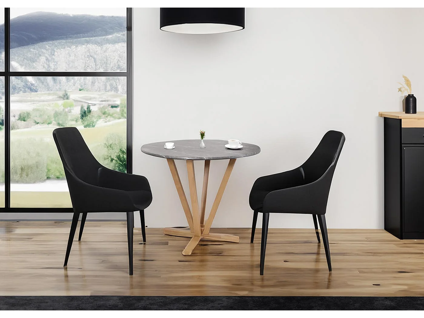 Table de bistrot MCW-M56-B