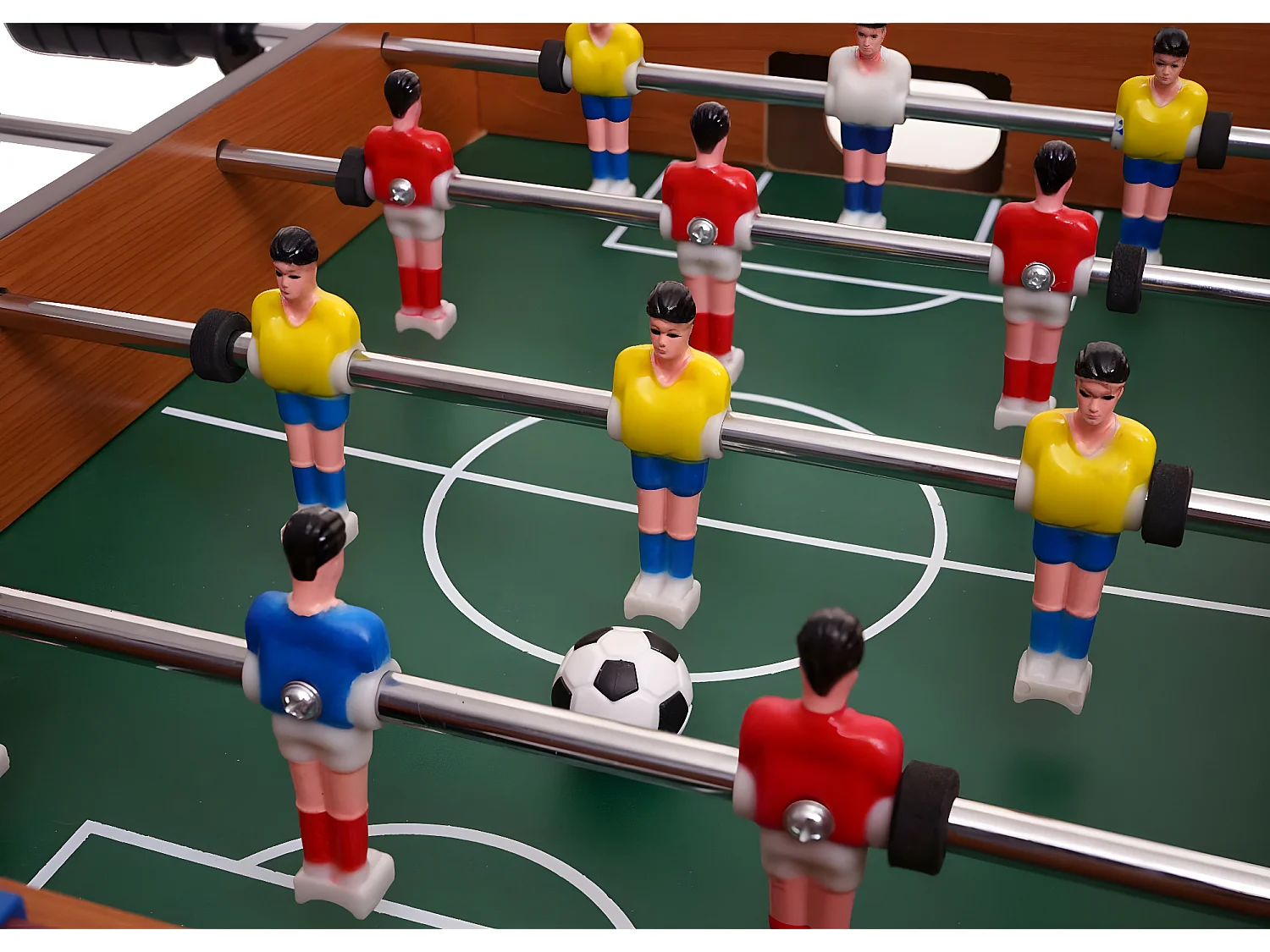 Mini Fußballkicker MCW-J68+Zubehör Holz