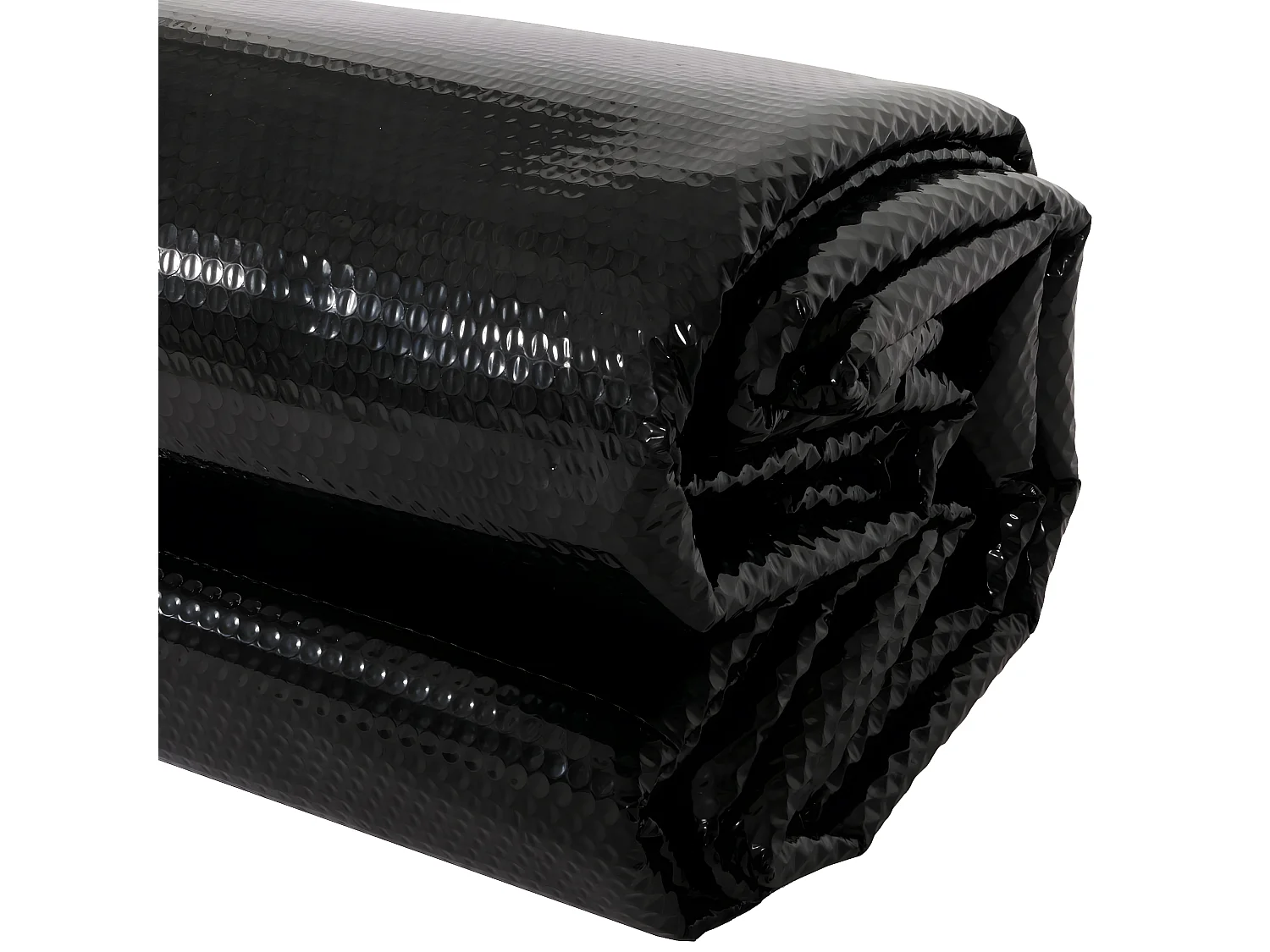 Copertura isotermica piscina telo PE 400 micron rotondo 4,88m nero