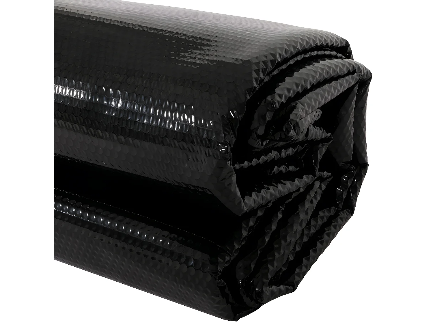 Copertura isotermica piscina telo PE 200 micron rotondo 4,57m nero