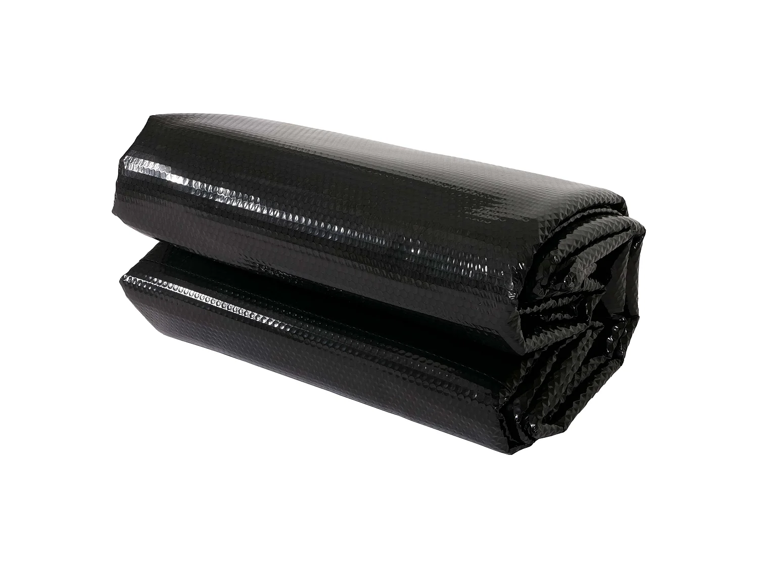 Copertura isotermica piscina telo PE 200 micron ~ rotondo 4,57m nero