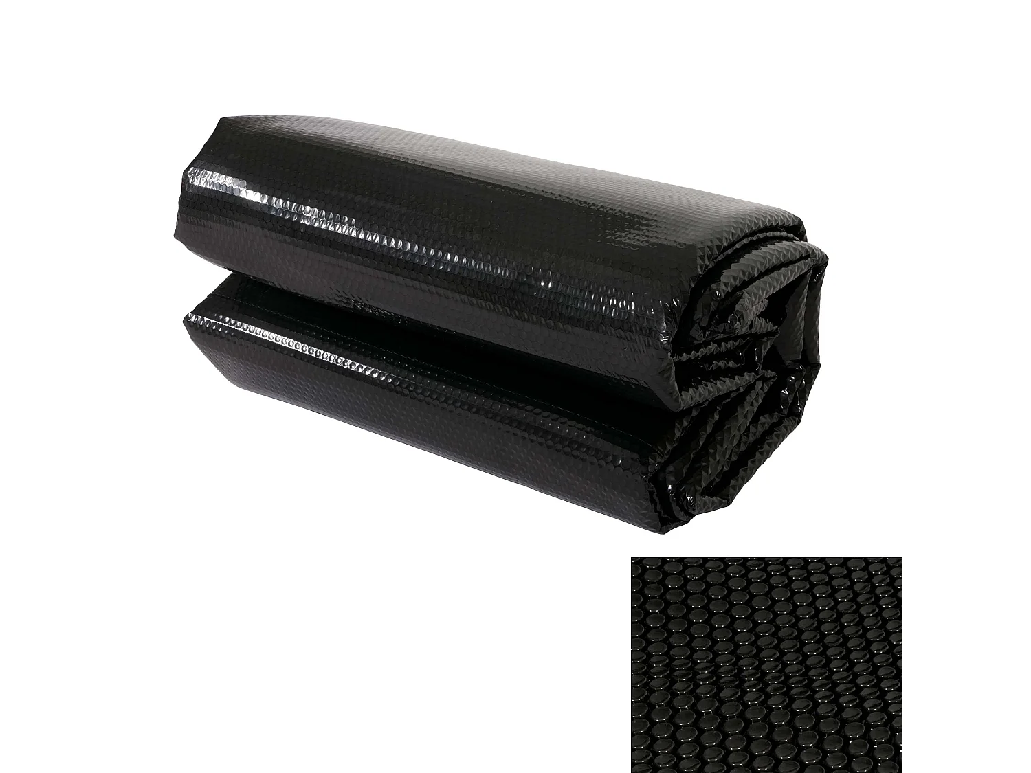 Copertura isotermica piscina telo PE 400 micron rettangolare 6x4m nero