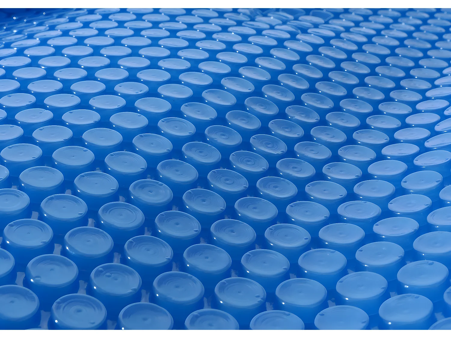 Copertura isotermica piscina telo PE 200 micron rettangolare 10x5m blu