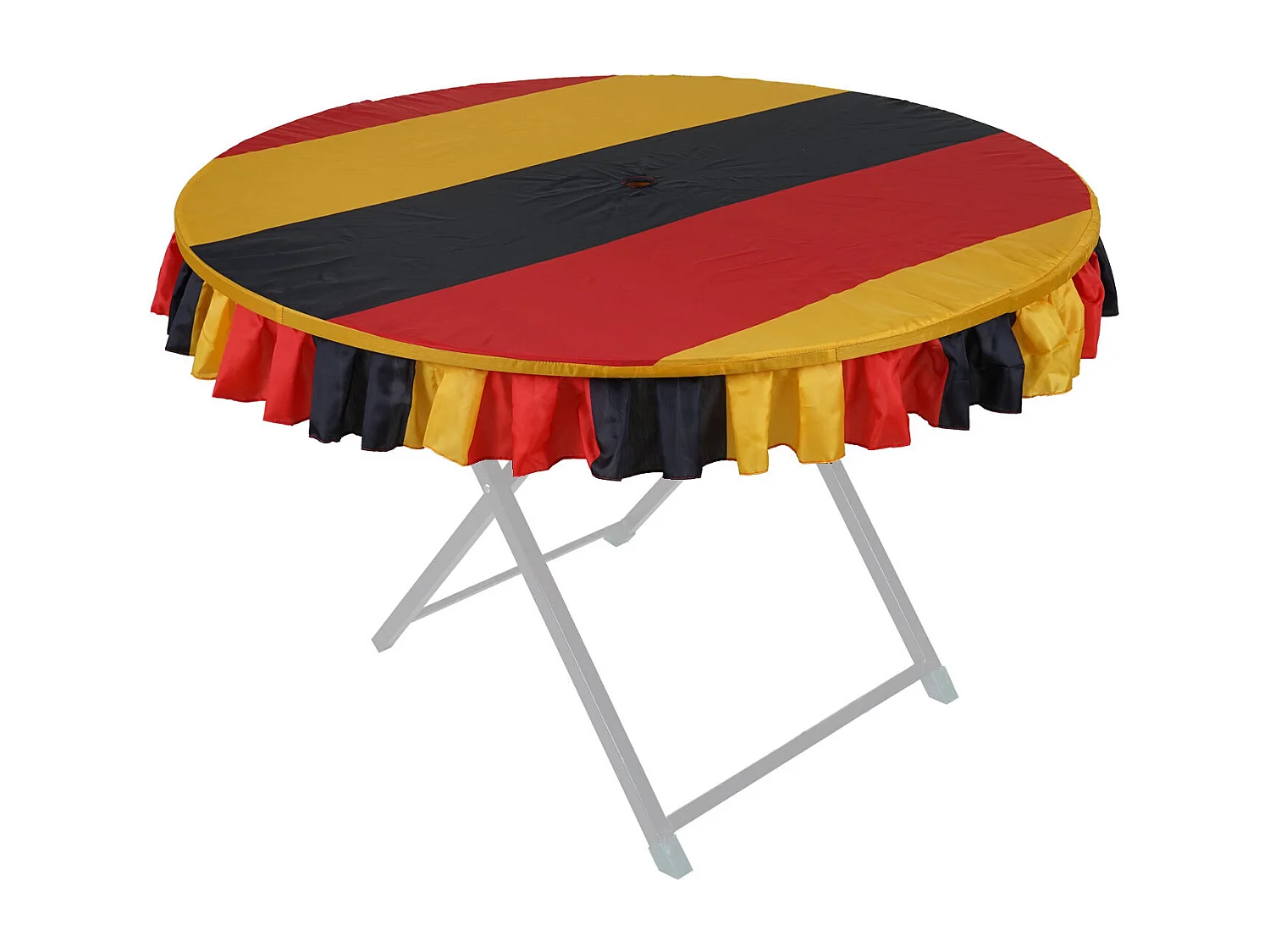 Tischdecke MCW-D18, Biergartentisch-Husse Tischhusse, Deutschland WM EM Ø115cm