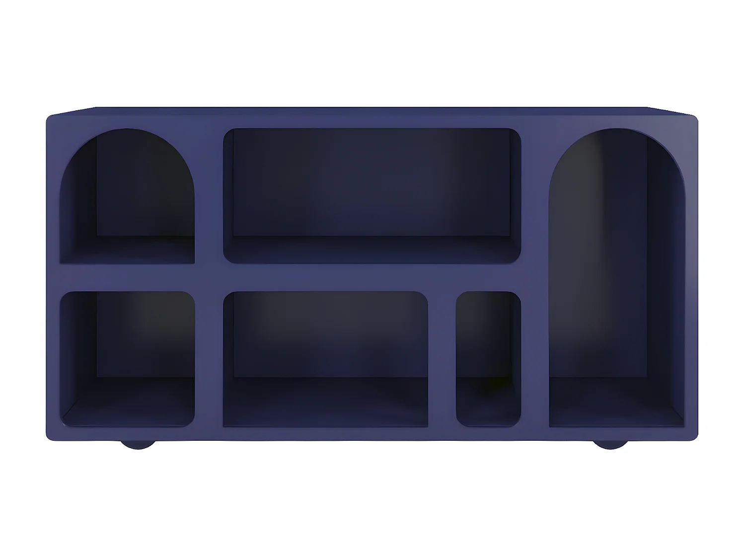 Drewniana komoda z łukami Visby OLIMPIA LONG / granatowa