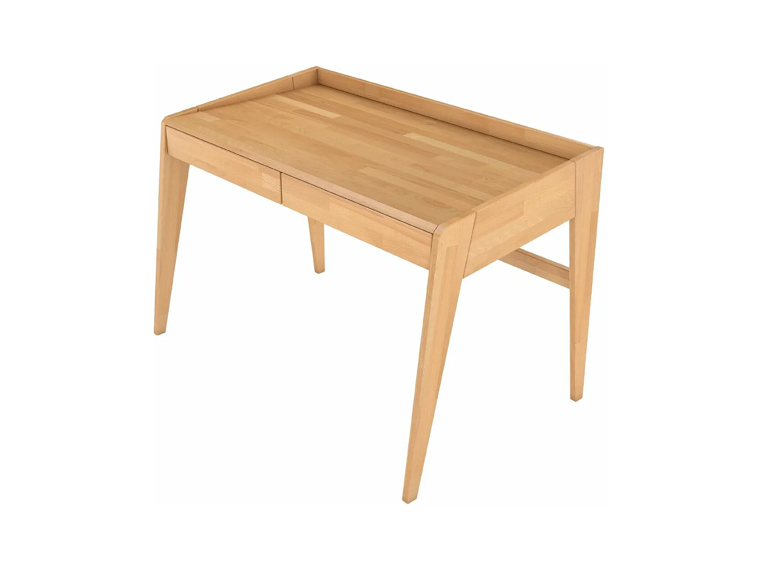 Drewniane bukowe biurko z szufladami Visby LISA / naturalne