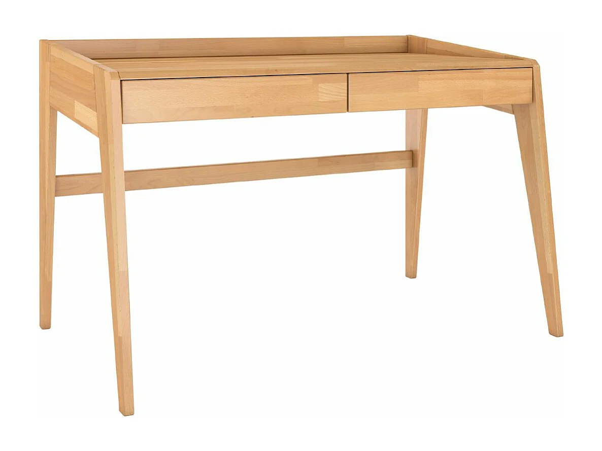 Schreibtisch Elisa, 125/70/81 cm in naturfarben, buchenholz