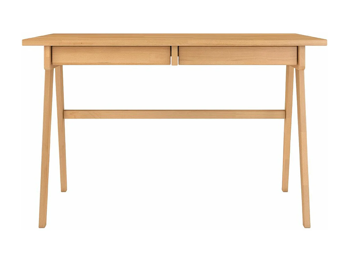 Schreibtisch Edda, 120/65/75 cm in naturfarben, buchenholz