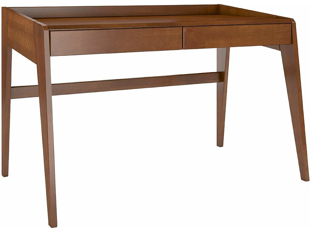 Drewniane bukowe biurko z szufladami Visby LISA / orzech