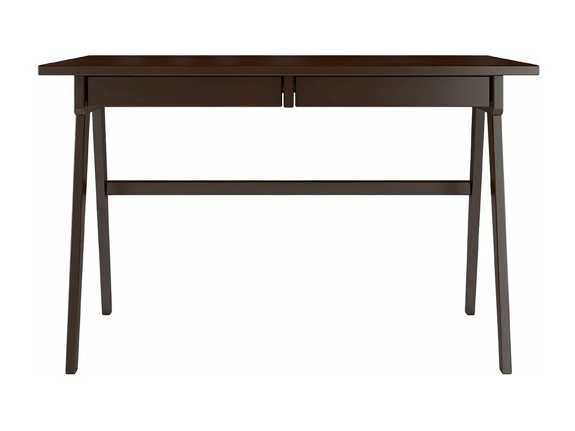 Schreibtisch Edda, 120/65/75 cm in palisanderfarbe, buchenholz