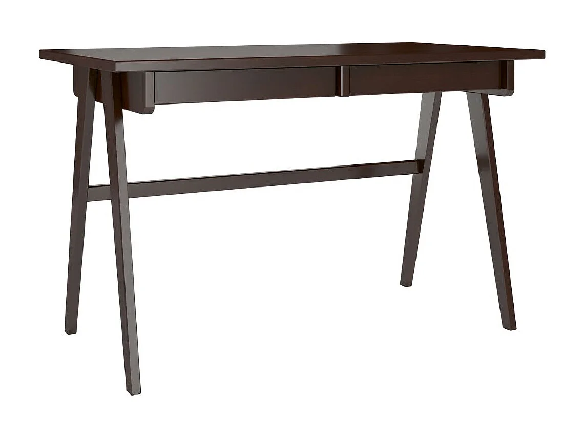 Schreibtisch Edda, 120/65/75 cm in palisanderfarbe, buchenholz