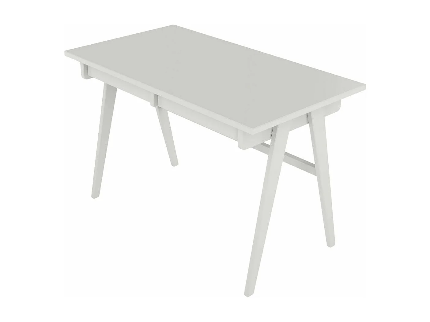 Schreibtisch Edda, 120/65/75 cm in pastellgrau, buchenholz