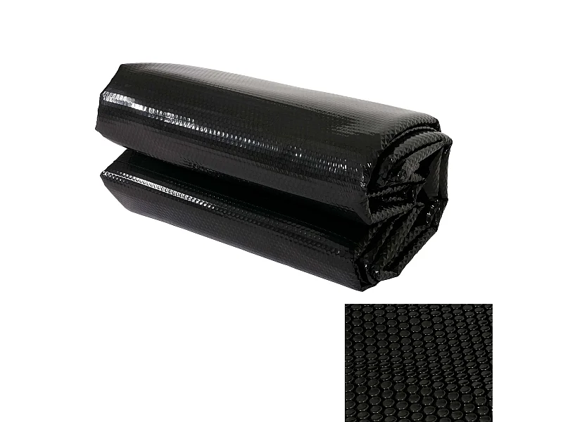 Copertura isotermica piscina telo PE 200 micron rettangolare 10x5m nero