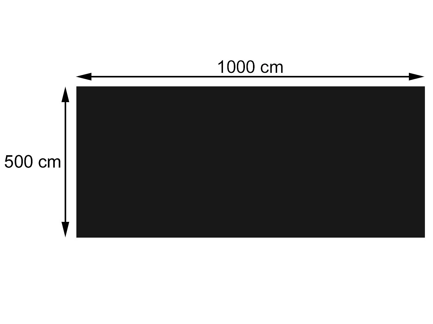 Cobertura da piscina,  retangular 10x5m preto